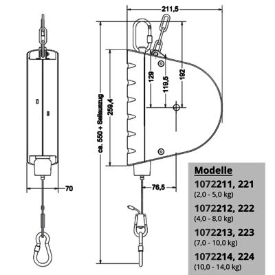 Federzug 1072 groß Zeichnung