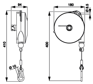 federzug-1093-mit-arretierung-zeichnung