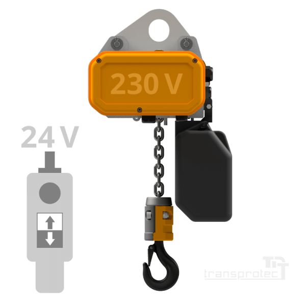 Elektrokettenzug 230 V mit Ösenaufhängung