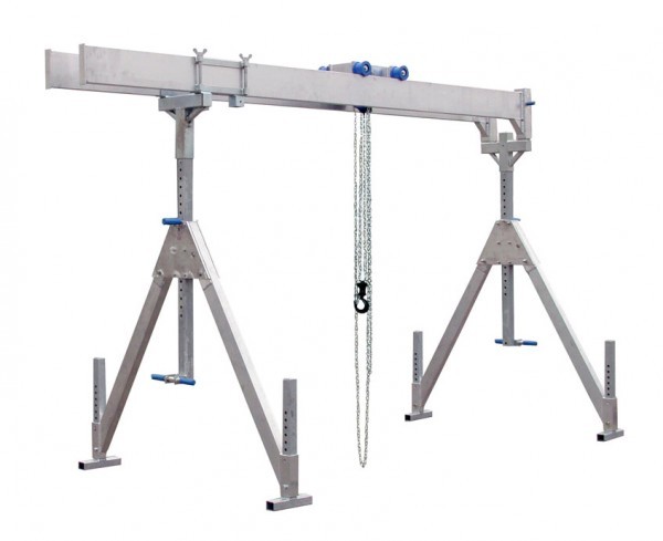 Alu-Portalkran mit Doppelträger stationär 2.000 kg & 3.000 kg Alu-Portalkran mit Doppelträger stationär 2.000 kg & 3.000 kg