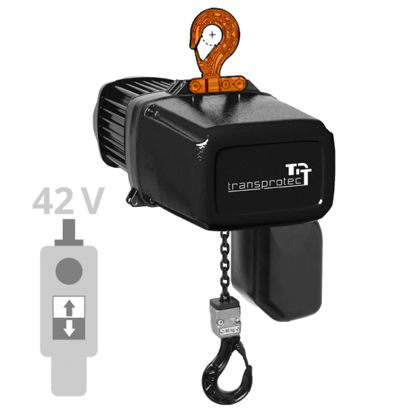  Elektrokettenzug, 400 V, mit Schützsteuerung 42 V AC und Haken