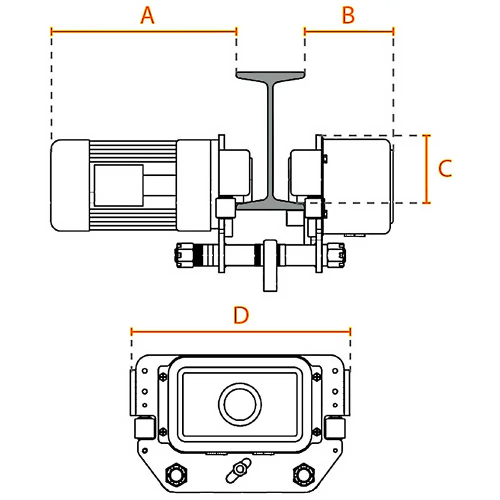 elektrischer-kettenzug-DTD-elektrofahrwerk-zeichnung