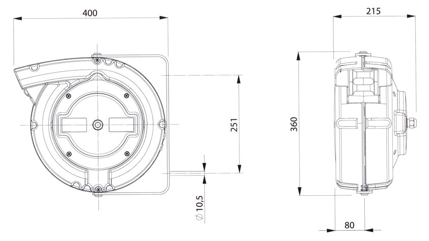 Leitungsaufroller 11667/IP 65 / 116708/CAT5