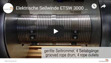 Elektrische Seilwinde 230V oder 400V - TRANSPROTEC GmbH